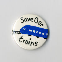 Badge - Save Our Trains