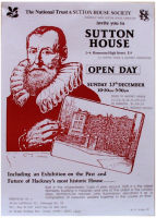 Sutton House poster : Sutton House ... Open Day