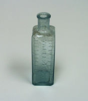 Moulded glass medicine bottle