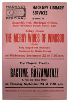 Events poster : Merry Wives of Windsor / Ragtime Razzamatazz