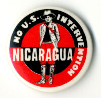 'Nicaragua No U.S. Intervention' badge