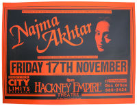 Hackney Empire poster : Najma Akhtar