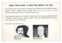 Card - Councillors for Defoe South Ward