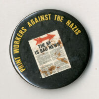 Badge - Print Workers Against the Nazis