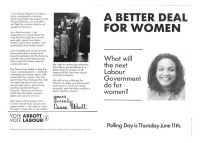 Leaflet - A Better Deal for Women